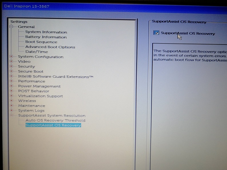 Dell Supportassist Os Recoveryがない Pqlog